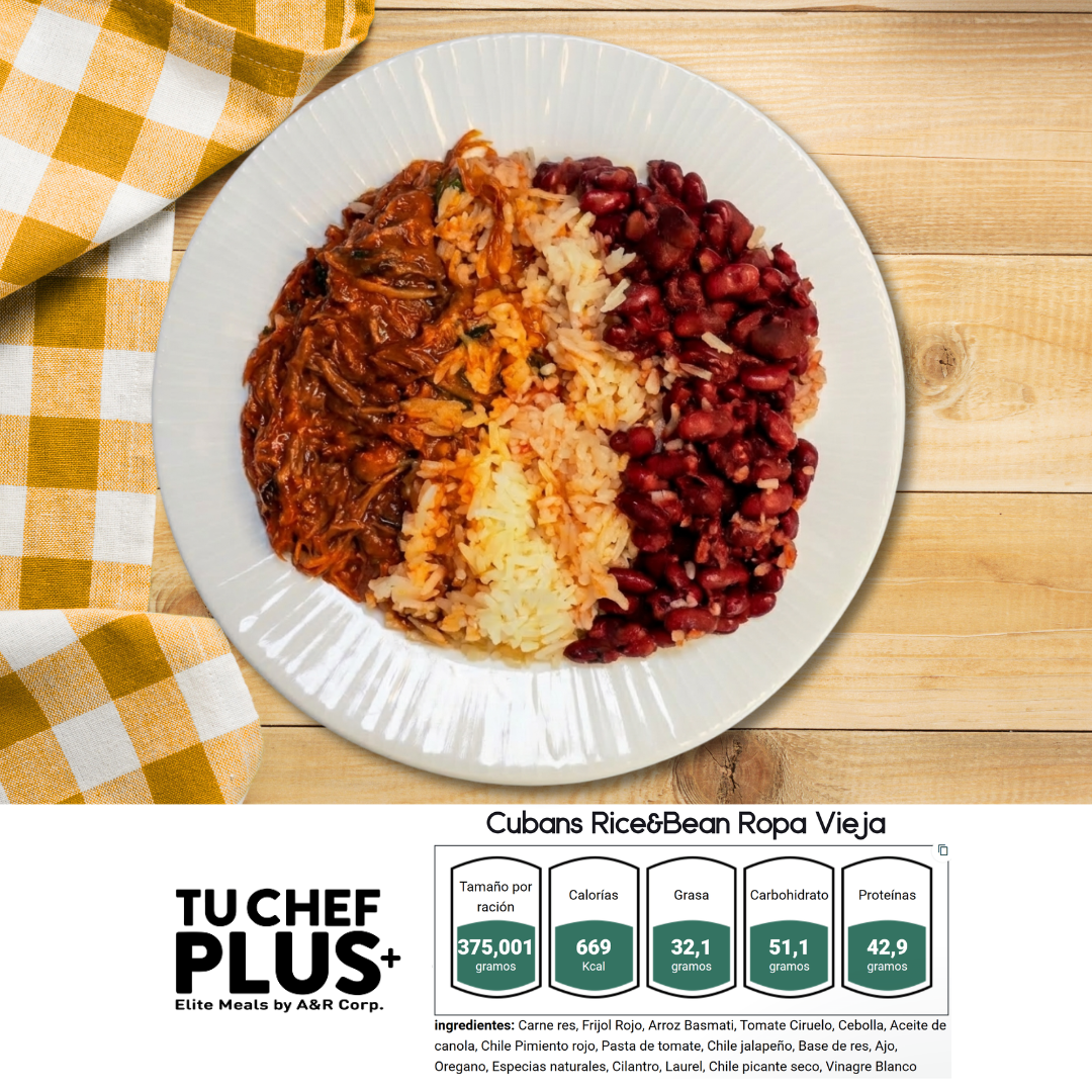Premium / Cuban Rice&Beans Ropa Vieja