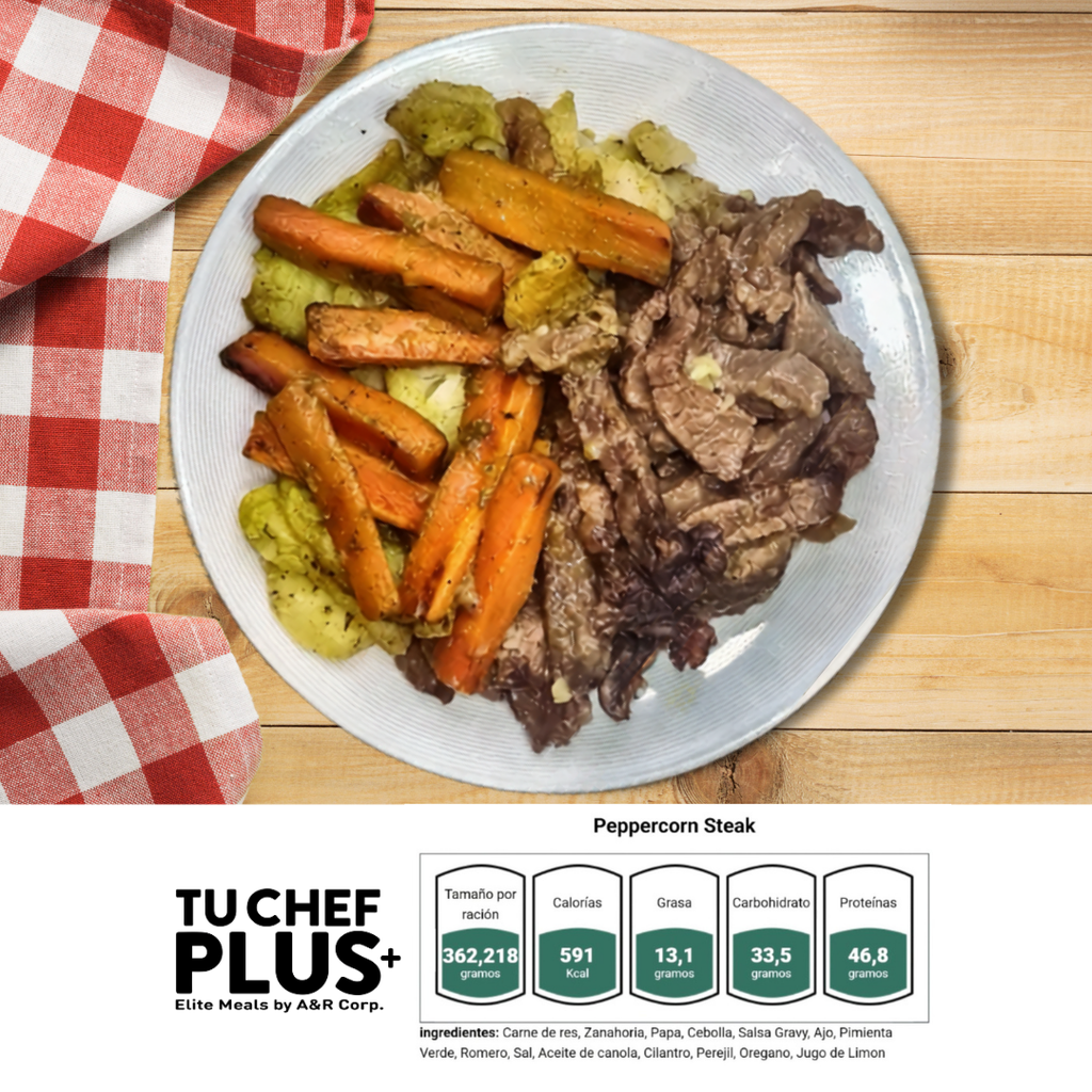 Alto en proteína / Peppercorn Steak